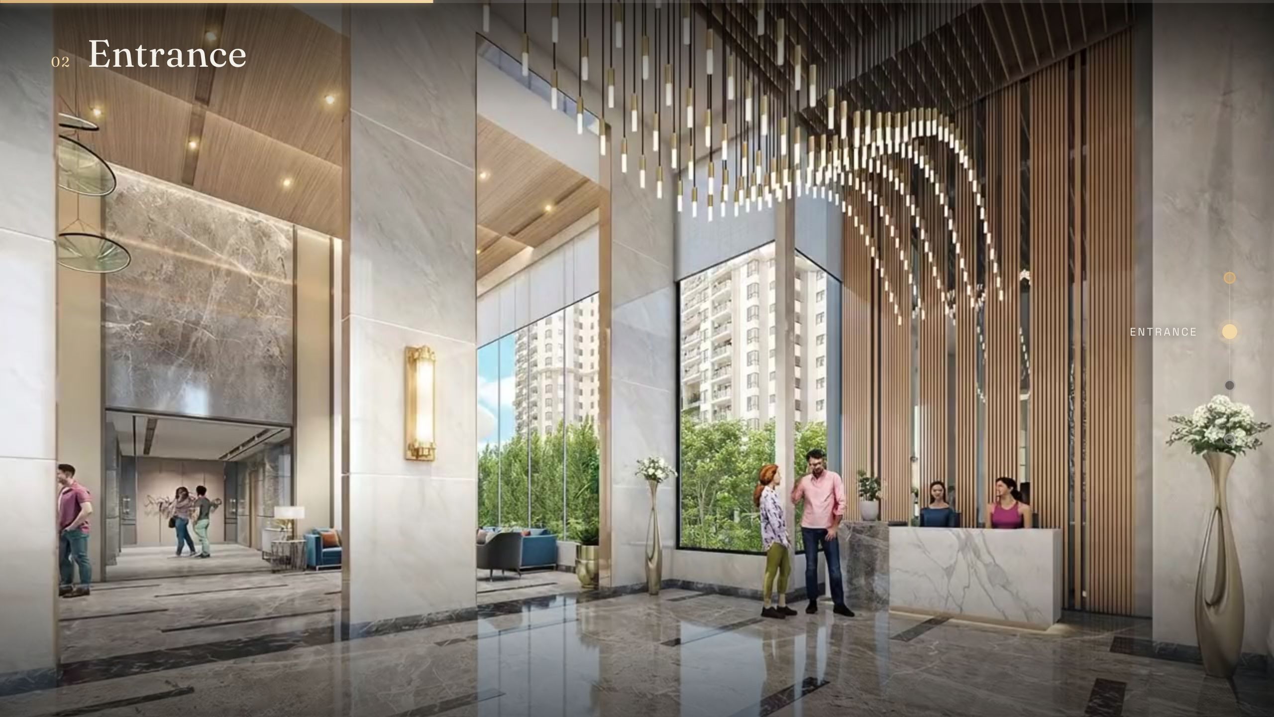 The entrance lobby